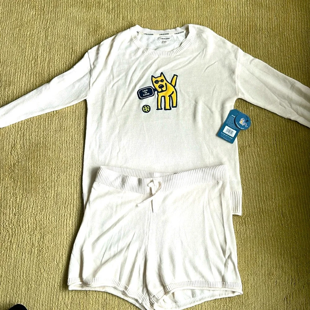 Life is Good long sleeve and short set, brand new with tags, size large - Picture 1 of 2